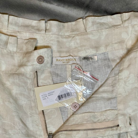 Ramy Brook Ivory Floral Shorts - Picture 3 of 7